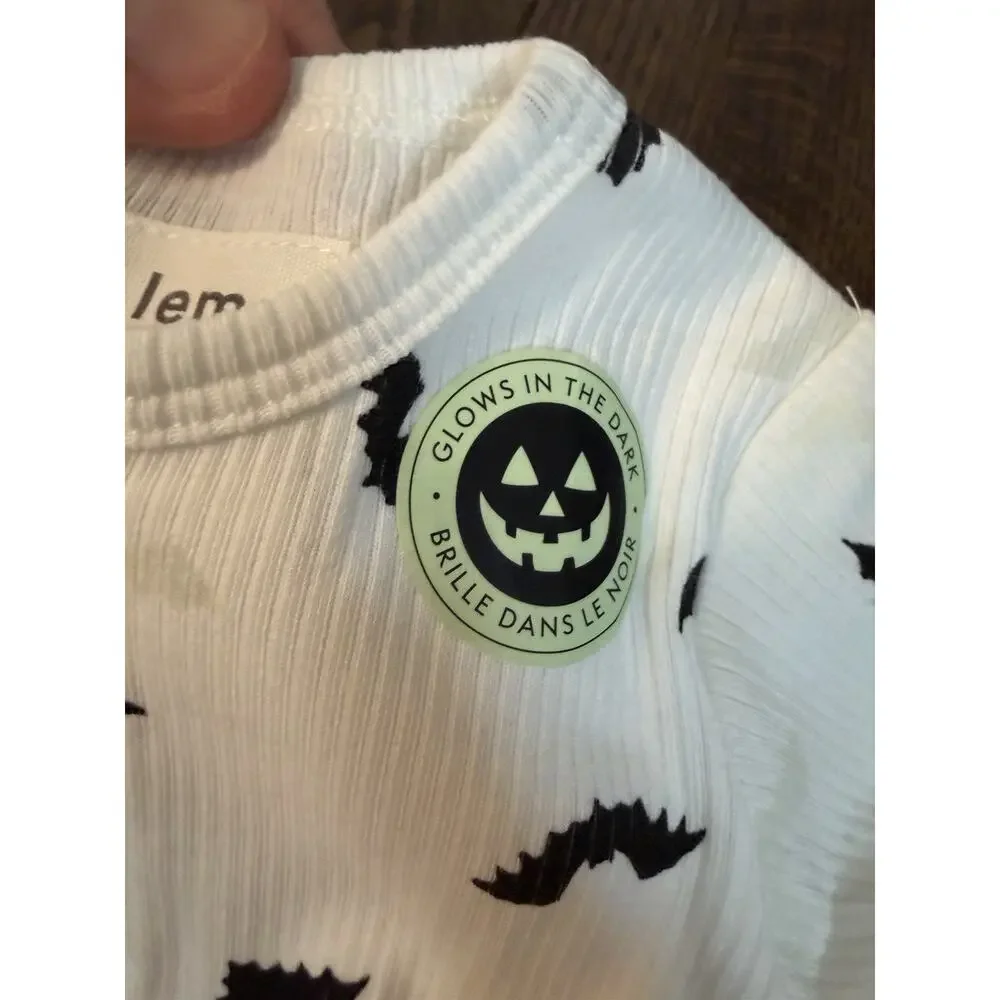 Petit Lem Newborn Zipper Bat Halloween Footie One Piece Cotton Unisex NWT $34
